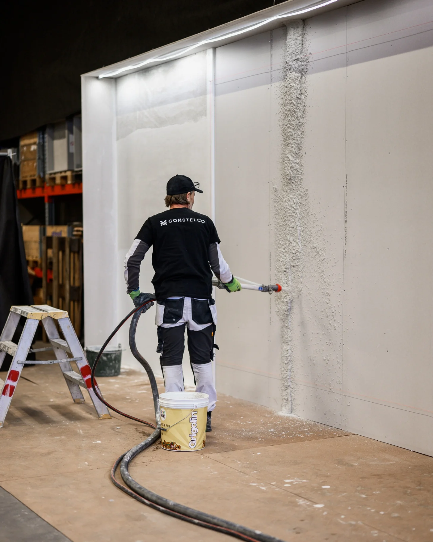 Constelco sprutar Grigolin-puts med Powermix Euro 380V